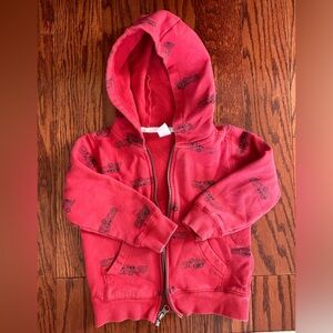 Kids hoodie with zipper, size 3 years